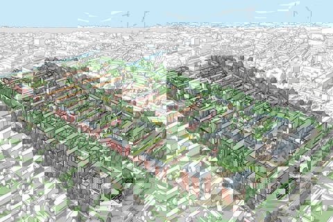 Deysselbuurt animatie van bovenaf.