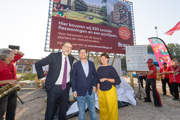 vertegenwoordigers voor projectbord Brasa Village 