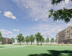 Illustratie nieuwbouw Koggenland en Luitje Broekemastraat