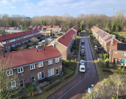 Luchtfoto straat in Diemen
