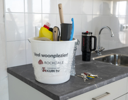 Een welkomspakket van de gemeente en aannemer